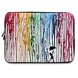 iCasso New Art Image Soft Neoprene 13-inch Laptop / Notebook Computer / MacBook Air / MacBook Pro Sleeve Case Bag Cover (Color Rain)