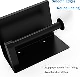 susswiff Self Adhesive Toilet Paper Holder with Phone Shelf Matte Black view 6