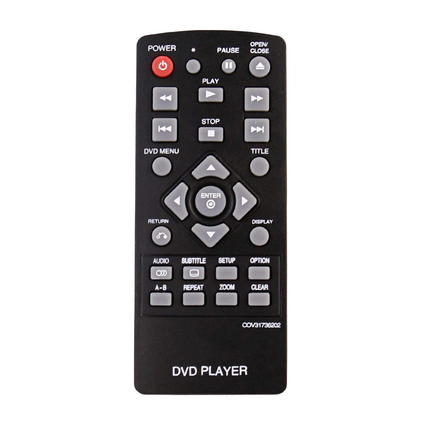 VINABTY COV31736202 Remote Control Replacement fit for LG DP132 DP132NU DVD Player