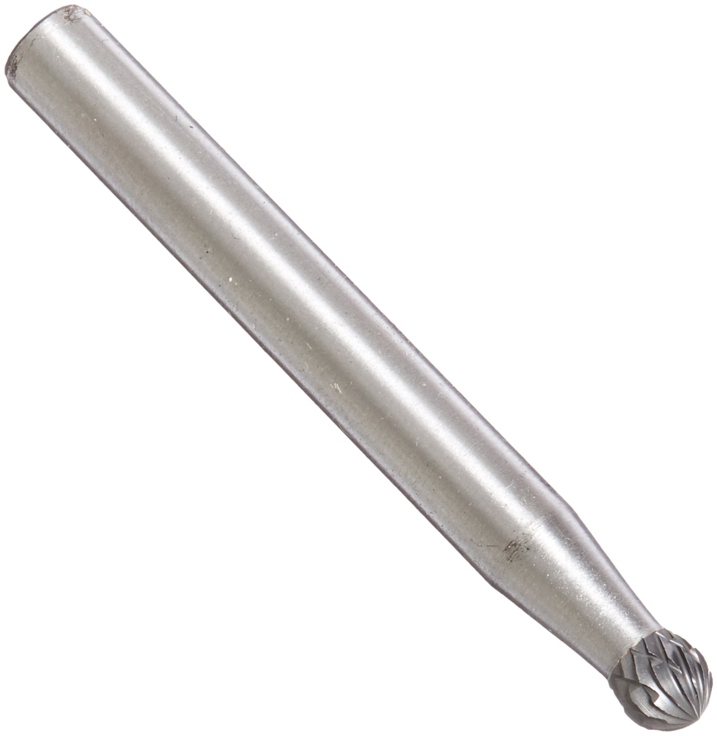 Drill America SD-14 Carbide Burr/Rotary File Ball-End Double Cut for Die Grinder 3/16" Dia. x 1/8" Cut Length with 1/4" Shank and 2" Overall Length, DUL Series