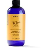 AROMAR Premium Fragrance Oil, Long-Lasting, Refreshing Uplifting Aroma for Aromatherapy, Relaxation &amp; Household Uses. Egyptian Musk - 8oz