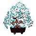 Parma77 7 Inch Turquoise Gem-Stone Money Tree Feng Shui Crystal Quartz Business Office Home Wealth Decoration