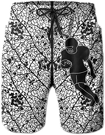 Rugby Players Mens Cool Quick Drying And Breathable Boardshorts Loose Fit Linen Swimming Trunks With Pockets For Surf Running Swimming Watershort