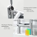 Luckyhome Chrome Bath Mixer Tap Double Lever Tub Filler Solid Brass Fitting G view 3