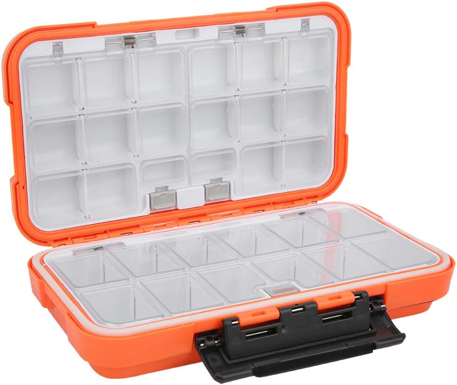 Yagosodee Fishing Lure Tackle Box, Fishing Tackle Storage Trays,ABS Waterproof Fishing Tackle Box Bait Lure Hooks Storage Case Organizer Container Accessory: Sports & Outdoors