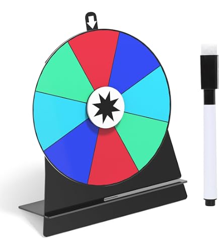 Produktbild von Spin Prize Wheel | Dry Erase Spin Wheel Spinner Spiel | 8 Slots