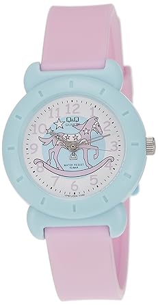 Q&Q Analog White Dial Childrens Watch - VP81-004