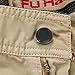 OCHENTA Men's Cotton Washed Multi Pockets Military Cargo Pant #3380 Khaki 34