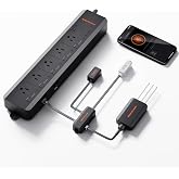 Spider Farmer GGS AC5 Power Strip Kits 5 AC APP-Based Controls Outlets | with 3 in 1 Soil Sensor, Temp Humid Light Sensor, Light Adapter, 10-Port Pro Adapter, for Indoor Grow Tent Garden Plant Room