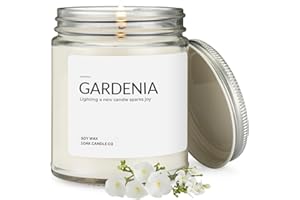 1OAK Soy Wax Scented Candles (Gardenia) - Soy Candles for Home Scented - Long Burning Candles Premium - Hand-Poured (7oz.)