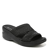 BZees Womens Dynasty Bright Wedge Sandal Black