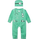 LENSOUS Baby Boys' Doctor Costume Bodysuit