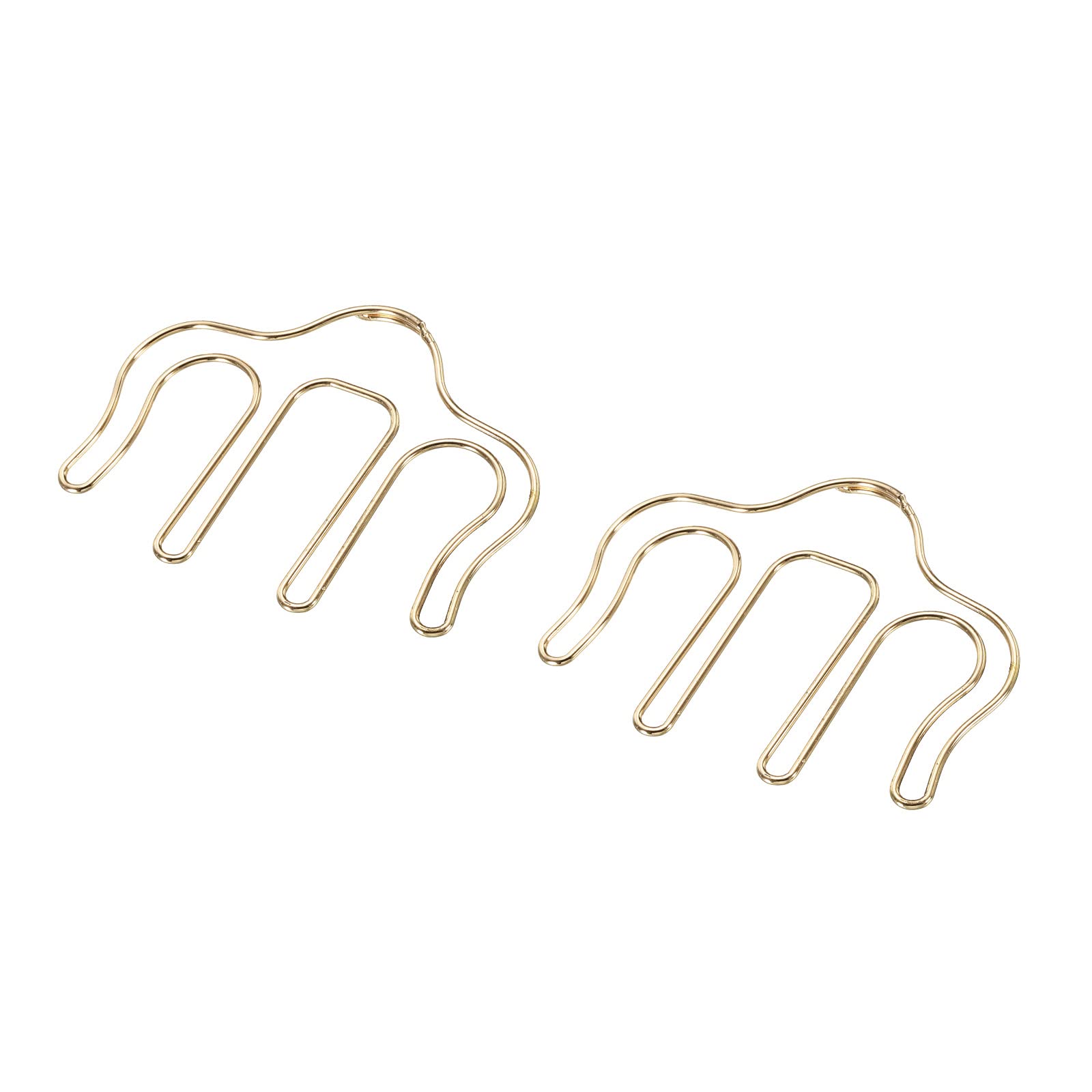 PATIKIL Metal Music Book Clip and Page Holder for Sheet Music Stands, Piano Sheet Music Holders Music Book Holder Gold 3.7 x 2.7 Inch Pack of 2