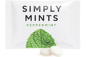 SIMPLY GUM SIMPLY Peppermint Breath Mints, Individually Wrapped Breath Mints in Bulk, 50 Packets (2 per Packet) | Perfect for Office, School, Travel, Party Favors, Restaurants & Hospitality