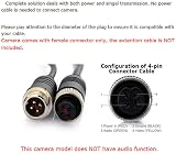CAMECHO IR Night Vision Waterproof Reversing Camera 10M 4 Pin Cable 12V 24V view 3