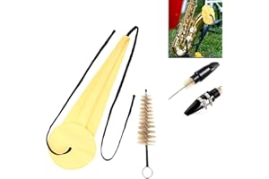 Saxophone Cleaning Cloth Kit, For Alto Tenor Soprano Sax And Other Wind & Woodwind Instruments, Saxophone Mouthpiece Brush Sa