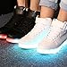 CIOR High Top Led Light Up Shoes 11 Colors Flashing Rechargeable Sneakers for Mens Womens Girls Boys,101B,02,39