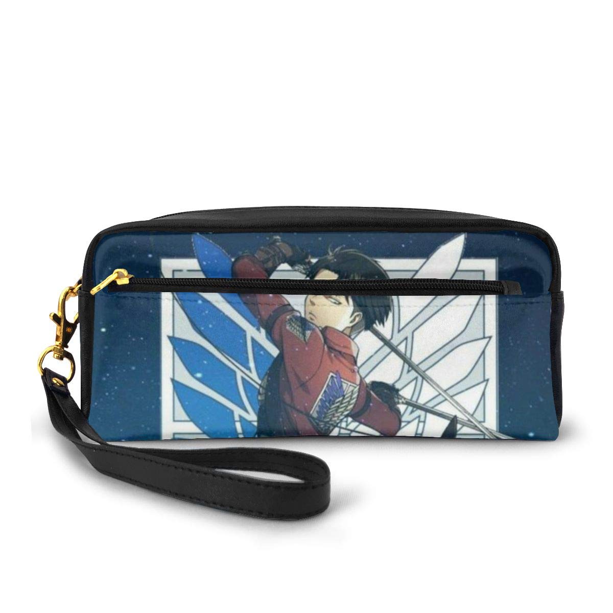 Naran Network Eren Jaeger Attack On Titan Makeup Bag Travel Cosmetic Bag Pencil Case Set Fashion Women's Jewelry Portable Zipper Wallet