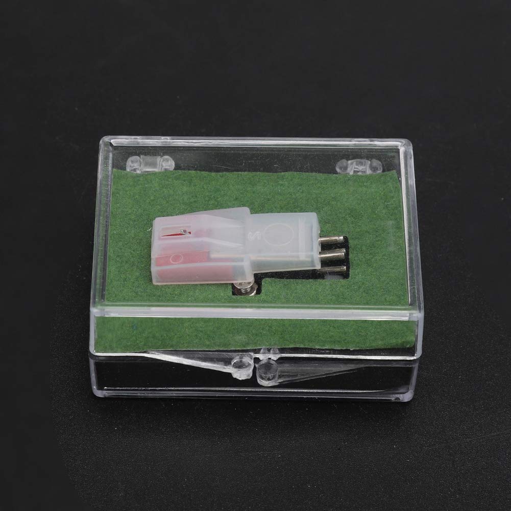 Q1 Phonograph , Red Moving Magnet Dual Needle, Replacement Phonograph & Record Player Turntable Needle