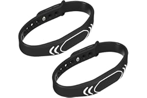 MECCANIXITY RFID Wristbands Silicone Proximity Bracelet 13.56MHz Read Only Adjustable Waterproof for Door Entry Access Contro