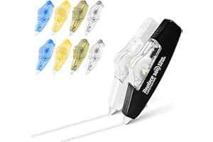 Caxlis Correction Tape, Professional Applicator for Instant Corrections, 35 Ft 8 Count White out Correction Tape, Fast, Clean and Easy to Use Tear-Resistant Tape, Alternatives to Correction Fluid Pen