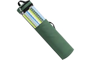 Plcnn Long Gift Wrap Organizer Bag 42x8.8in Christmas Wrapping Paper Storage Bin 600d Oxford Under Bed Gift Wrap Storage with Clear Window, Dual Zips, Carry Handles