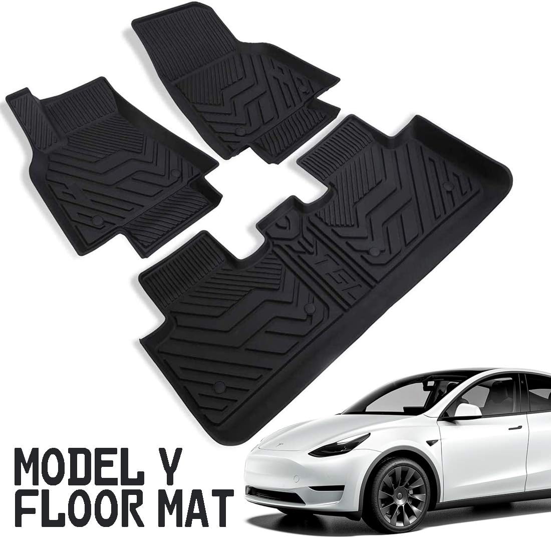 Pedigree Floor Mats Compatible with 20202021 Tesla Model Y, Custom Fit