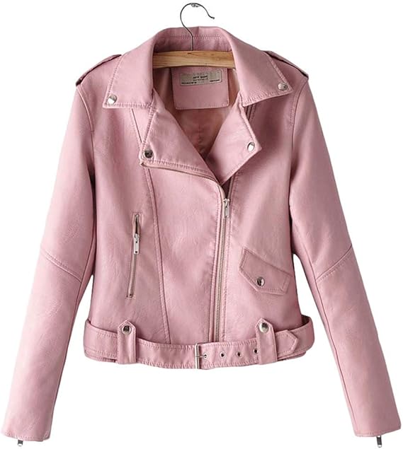Amazon Kanshamingma レザージャケット ライダースジャケット レディース ライダース アウター かっこいい ショート丈 バイカー ブルゾン レザーコート 革ジャケット 革ジャン アウター 春 秋 冬 大人 大きいサイズ コート ジャケット 通販