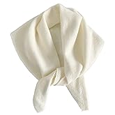 TYATVS Knitted Triangle Scarf for Women Y2k Head Scarf Downtown Girl Aesthetic Accessories Streetwear Triangle Shawl