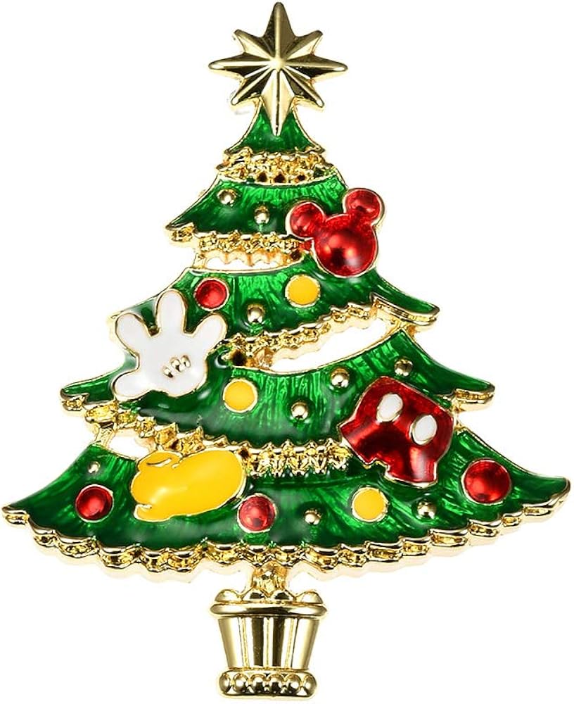 Amazon Co Jp ディズニーストア 公式 ピンバッジ ミッキー クリスマスツリー ジュエリー