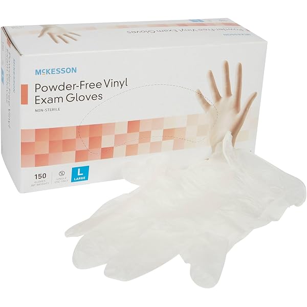 Amazon.com: McKesson Powder-Free Vinyl Exam Gloves, XL, 130 Count