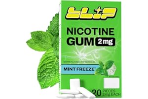 Blip NRT Nicotine Gum - 2mg Mint Freeze Flavor (20 Count) - Help Quit Smoking Aid, Reduce Cravings - Nicotine Replacement Therapy