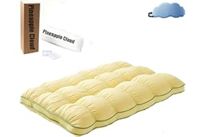 Cogear Pineapple Pillow, Pineapple Cloud-Like Pillow, Plush, Cloud-Like Bounce, Balanced Softness & Support Ideal for Back & 