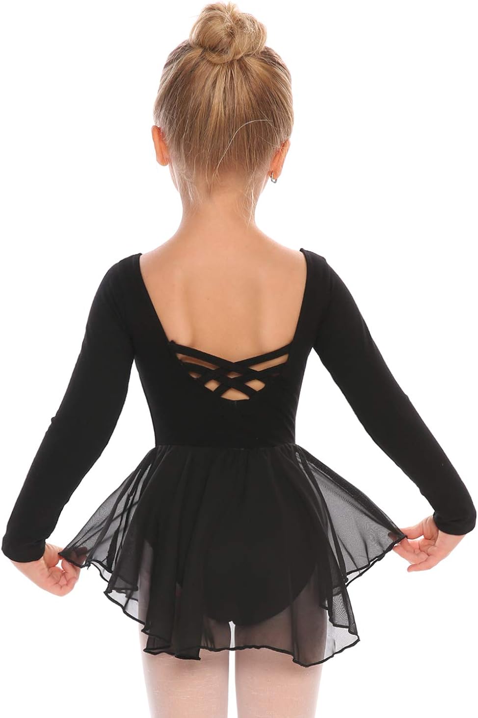 long sleeve dance leotard with skirt