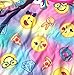 Big Girls Emojis Design Long Sleeve Sleep Gown/Nightgown Light Fleece Sleepwear Pajamas (Small) 6/6X