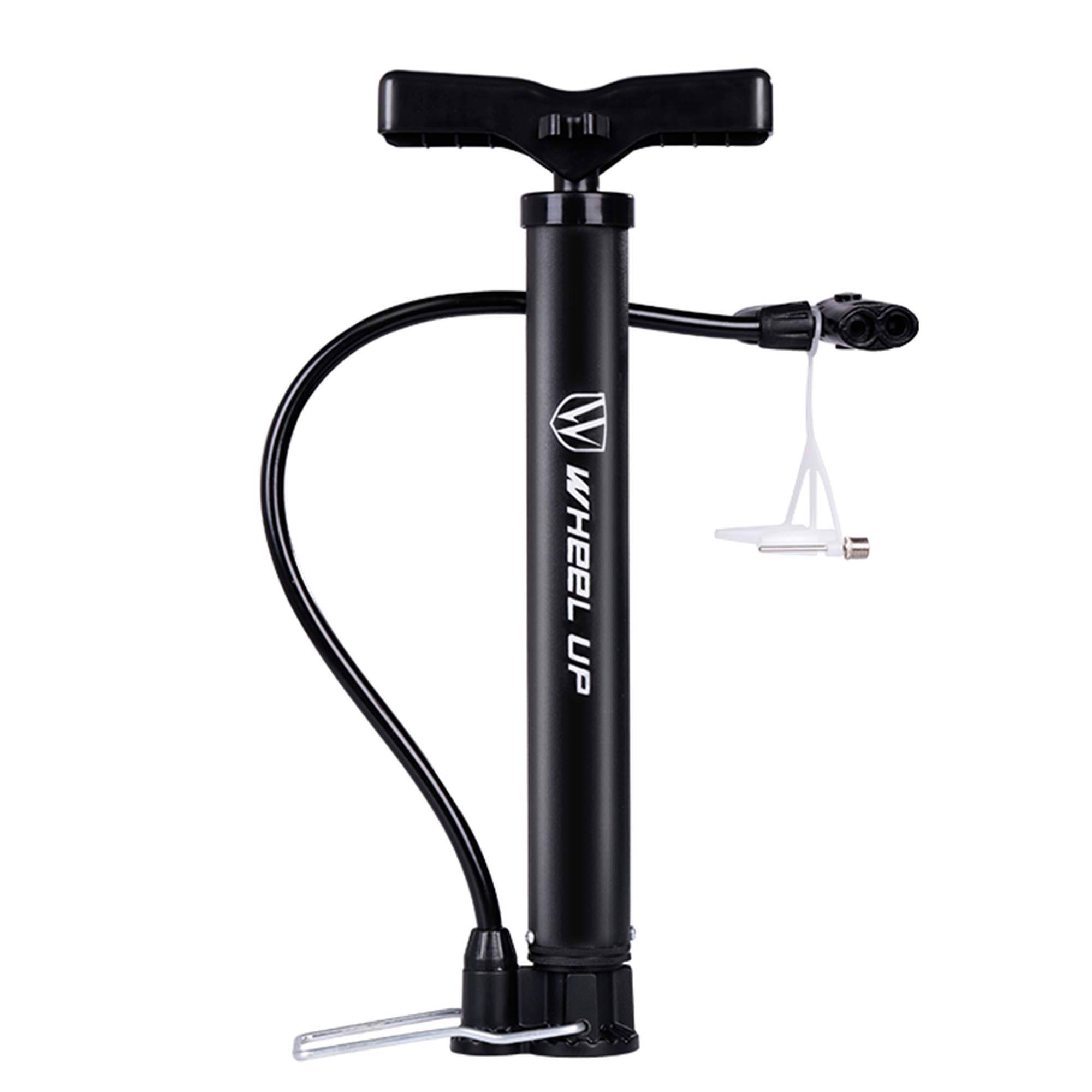 MOZOWO Bike Pump, Portable Mini 120PSI Bike Floor Pump, Bicycle Air Pump Automatically Reversible Presta & Schrader Valves, Bike Tire Inflator with Multifunction Ball Needle