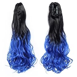 22 Inch Long Wavy Hair Ponytail Synthetic Wrap On