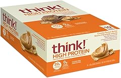think! Keto Protein Bars, Healthy Low Carb, Low Sugar, Gluten Free Snack with No Artificial Sweeteners, 4G Net Carbs & 10G of