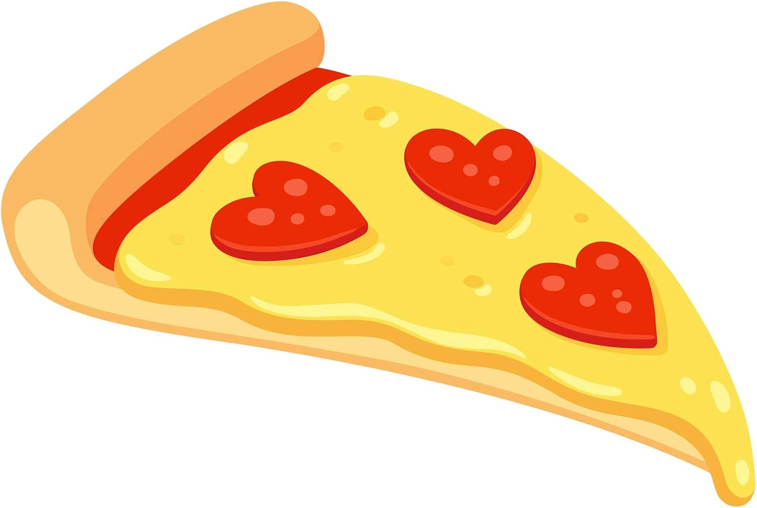 Heart Shaped Pizza Clipart - Slice Cheese Pizza Clipart The Cliparts ...