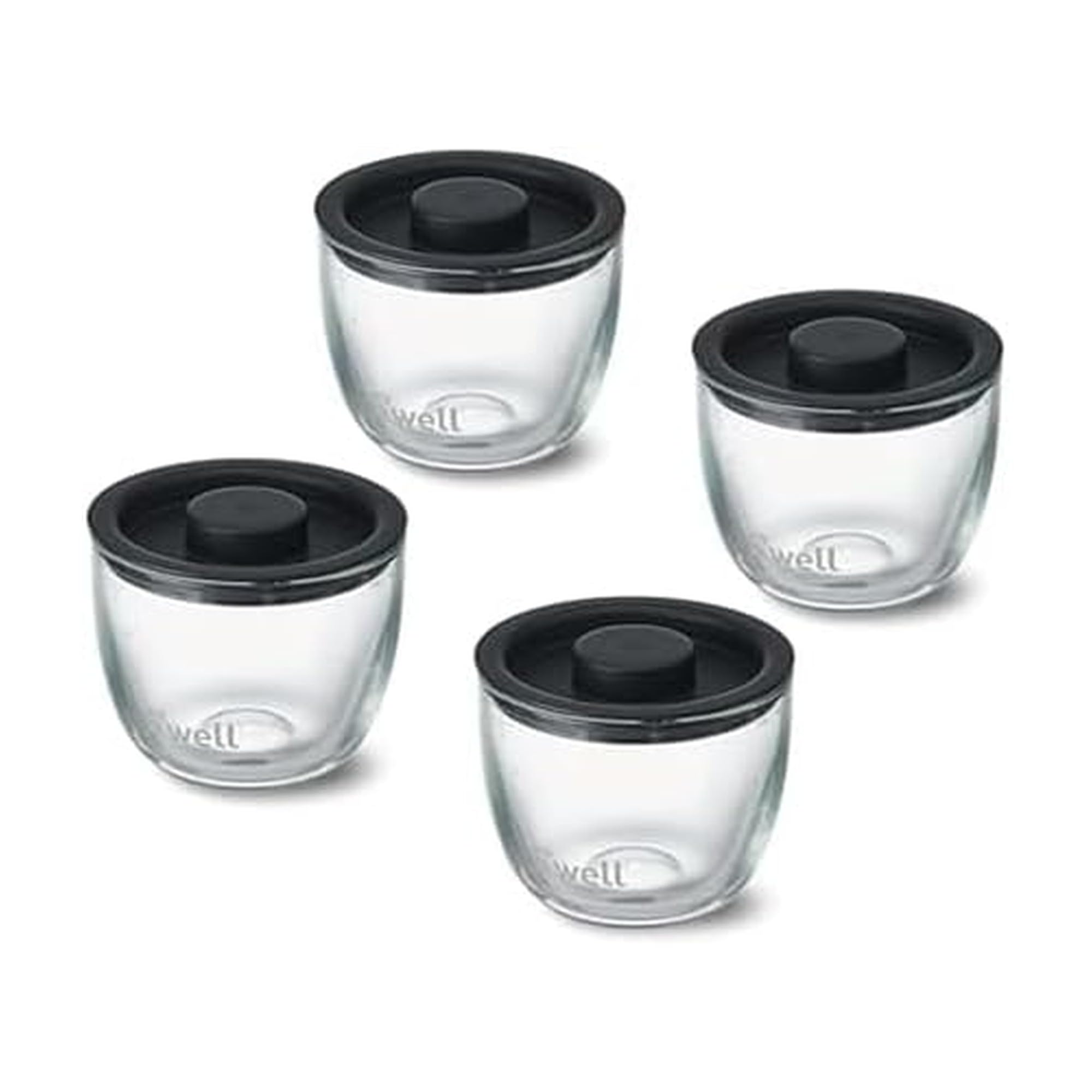 Photo 1 of ***MISSING PIECES*** S'well 12oz Glass Prep Bowl Set of 2 for Easy Meal Prep, Black, Durable Tempered Glass, Nesting Design Compatible with 21.5oz S'well Eats Containers