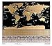 Scratch Off World Map Poster & Travel Map by OffiCreative | 32.5 x 23.5 Inches Travel Map | with Compass, Magnifier, Scratcher, Pins, Emotion & Memory Stickers