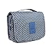 HaloVa Toiletry Bag Multifunction Cosmetic Bag Portable Makeup Pouch Waterproof Travel Hanging Organizer Bag for Women Girls, Dark Blue
