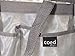 Quick dry nylon Shower caddy mesh net 7 pockets tote organizer glamour bag 2 handles Bigger Size ~10 in x 8 in x 8 in for College dormitory bathroom accessories gym condo beach baby diaper bag - SILVER GREY