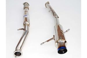 Invidia (HS00ME1GTT) N1 Single Layer Cat-Back Exhaust System with Titanium Tip for Mitsubishi Eclipse V6