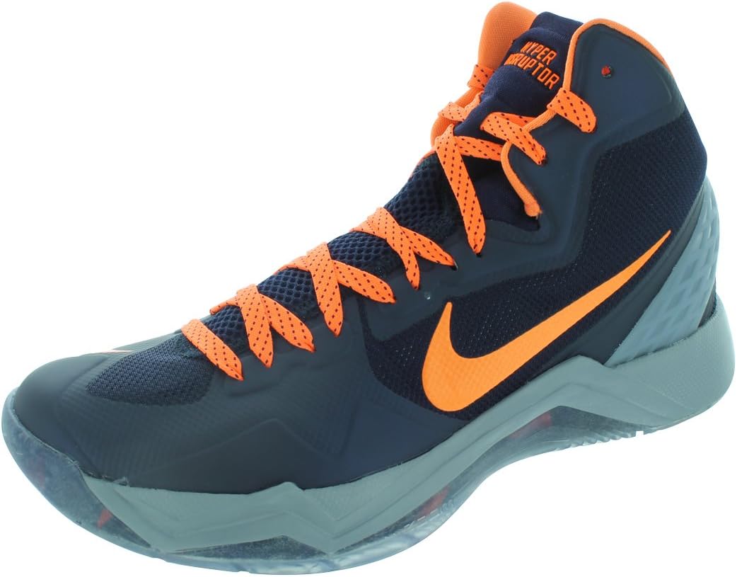 Nike Men's NIKE ZOOM HYPERDISRUPTOR BASKETBALL SHOES 11.5 Men US (BLCKND BL/BRIGHT CTRS/STDM GRY)