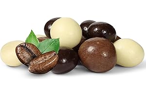 IT'S DELISH Gourmet Chocolate Covered Espresso Beans Medley by Its Delish, 1 Lb (16 Oz) Bulk Bag – Mix of Dark, Milk & White Chocolate Covered Roasted Coffee Beans | Chocolate Candy Snack | Kosher Dairy