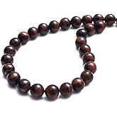 BEADIA Natural Red Tiger Eye Stone Round Loose Semi Gemstone Beads for Jewelry Making 6MM 61PCS