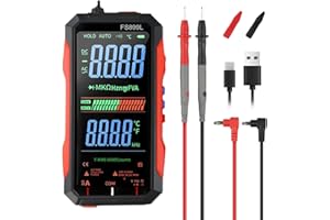Multimeter Voltage Tester Digital USB C Powered For AC/DC Measurements Large-screen With Fully Automatic Digital Display(FS89