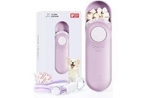 Dog Treat Pouch & Clicker Dog Trainer, Puppy Essentials Dual Use 2 in 1 Dog Clicker for Training - Durable, Light (2.36 oz), 