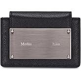 Matin Kim, Accordion Wallet, Credit Card Holder for Men and Women, Black